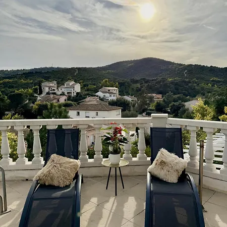 Soleil - Vue Et Montagne - Piscine Privee, Tennis, Acces A Pied Roquebrune-sur Argens