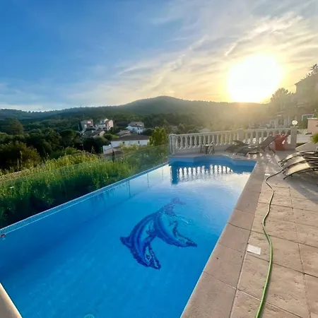 Villa Soleil - Vue Et Montagne - Piscine Privee, Tennis, Acces A Pied